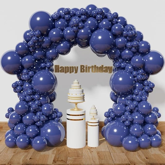 KAWKALSH Navy Blue Balloon Arch Kit 111Pcs 18 12 5 Inch Latex Party Balloons Garland for Birthday Baby Shower Wedding Engagement Anniversary Christmas Party Decorations