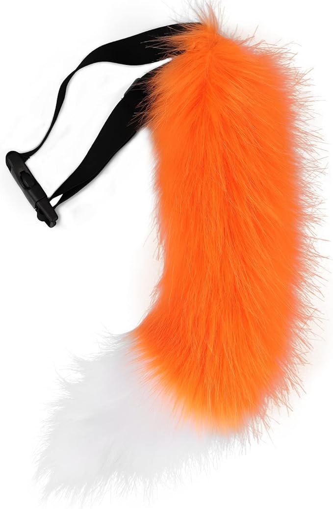 Faux Fur Furry Animal Cat Fox Tail for Halloween Party Cosplay Costume Accessories