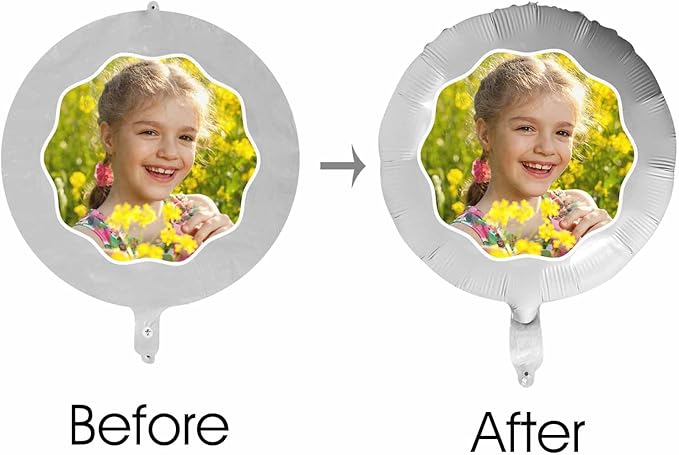 DIYKST Custom 18" Balloons with Logo Personalized Balloon with Photo Text Face on Balloon Design Your Own Balloons