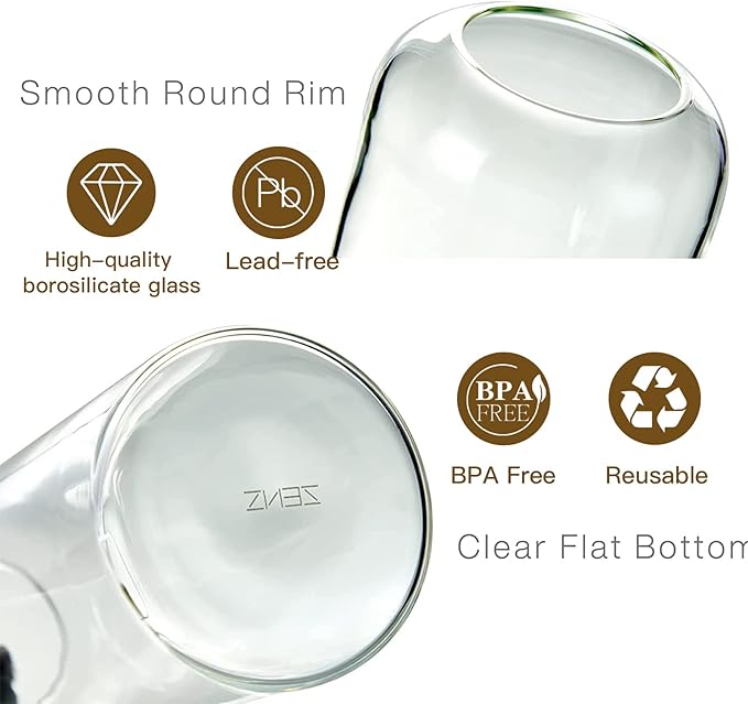 ZENS Bud Vases Set of 3, Modern Small Glass Vases for Flower Clear Bud Vases for Wedding Centerpiece, Blown Thicker Glass Small Vase for Flowers, Wedding Party Events Home Bathroom Decor