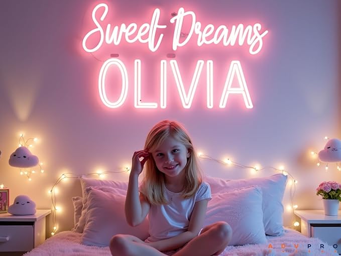 ADVPRO Custom LED Neon Signs, Customizable for Wall Decor, Wedding, Birthday Party, Personalized Large Led Neon Light Sign with Surname, Name, Bar, Shop Logo