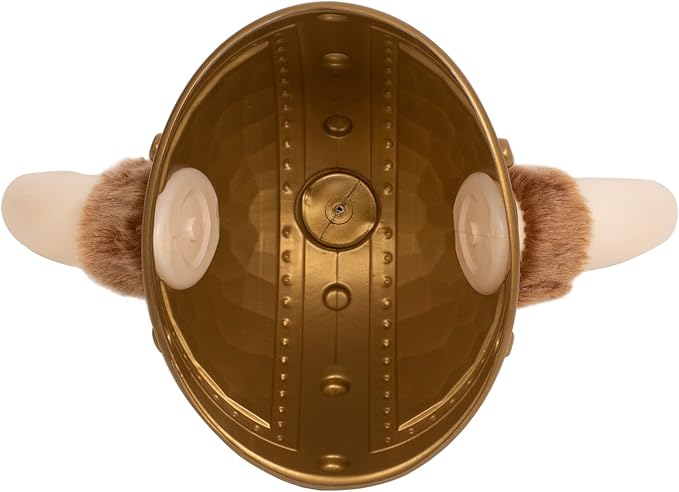 Funny Party Hats Viking Hat with Fur - Medieval Costume - Warrior Helmet