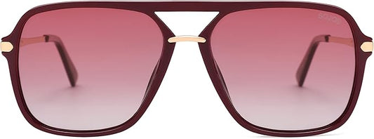 SOJOS Sunglasses for Women & Men, Square, Retro, Polarized Lens, Trendy Aviator, 90s Shades