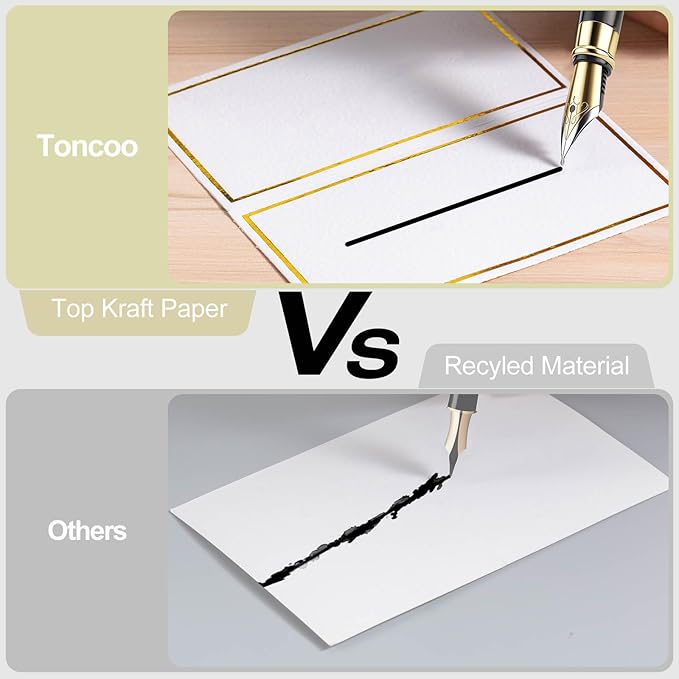 120Pcs Premium Place Cards, Small Table Cards with Gold Foil Border, 2" x 3.5" Tent Card, Escort Cards, Name Card, Wedding Place Cards for Wedding, Table, Dinner Parties, Seating Card