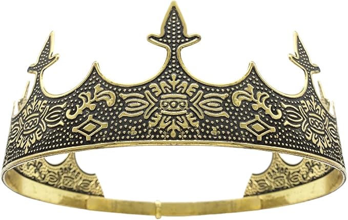 King Crown for Men Crowns Tiara for Birthday Party Costume