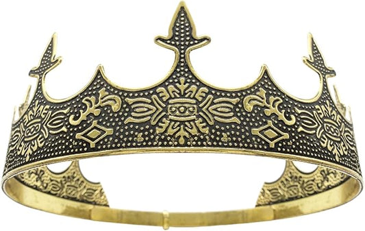 King Crown for Men Crowns Tiara for Birthday Party Costume