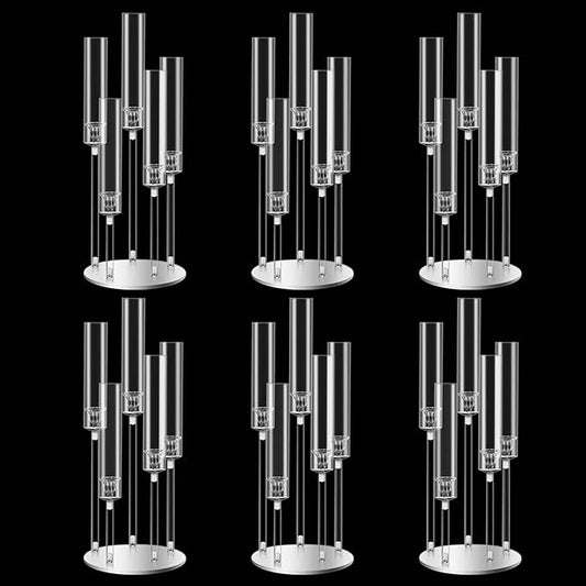 24inch Acrylic Candelabra Centerpieces for Tables 5 Arms (6, 24inch) Wedding centerpieces for Decorations