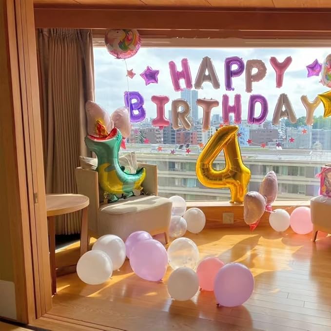 40 inch Gold Number Balloon Giant Foil Helium Balloons Gold Number 4 Balloon for 4th Birthday Party Anniversary Decorations Supplies