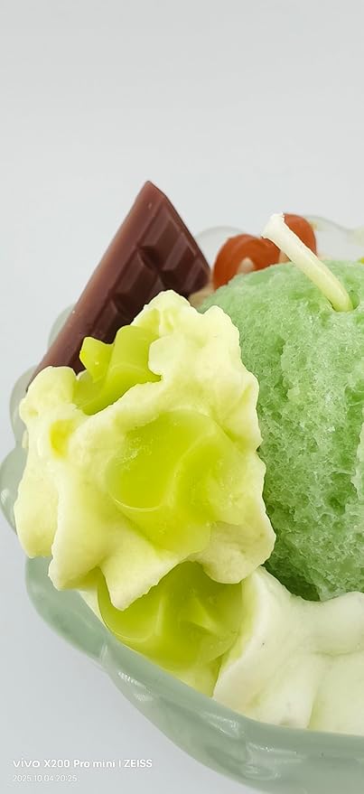 Generic Ice Cream Aromatherapy Candles, Glass Goblet, Decorative Dessert Shape, Fruit Fragrance, Christmas Birthday Festival Gift (Iceberg Moss)