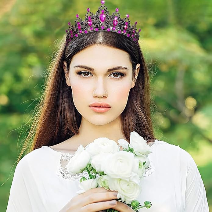 Kamirola - Queen Crown and Tiaras Princess Crown for Women and Girls Crystal Headbands for Bridal, Princess for Wedding and Party（01）