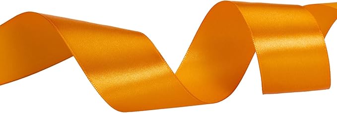 ATRBB 25 Yards 1-1/2 inch Wide Satin Ribbon Perfect for Wedding,Handmade Bows and Gift Wrapping (Orange)