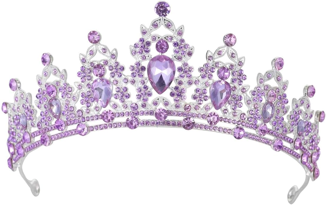 tiaras and crowns for women queen crowns for Women and Girls Crystal Princess Tiaras Rhinestone Tiaras For Wedding Bridal Birthday Prom Pageant Party