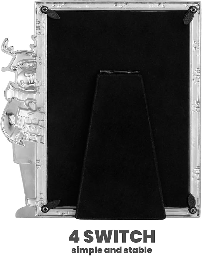 4x6 Christmas Photo Frame - 2025 Metal Reindeer Photo Frame High Definition Glass Display Pictures,Home Decor,Holiday Gifts,Christmas Decorations