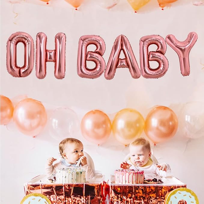 TONIFUL 52 Pieces 16 Inch Rose Gold Letter A-Z Balloons,Custom Phrase Mylar Foil Alphabet Letter DIY Personalized Phrase Banner for Birthday Anniversary Celebration Graduation Party Supplies Decor