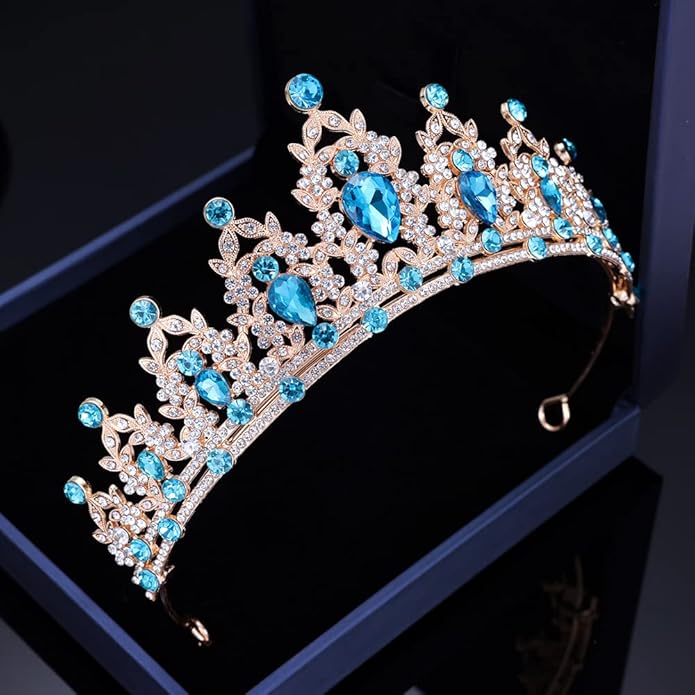 Kamirola - Queen Crown and Tiaras Princess Crown for Women and Girls Crystal Headbands for Bridal, Princess for Wedding and Party（01）