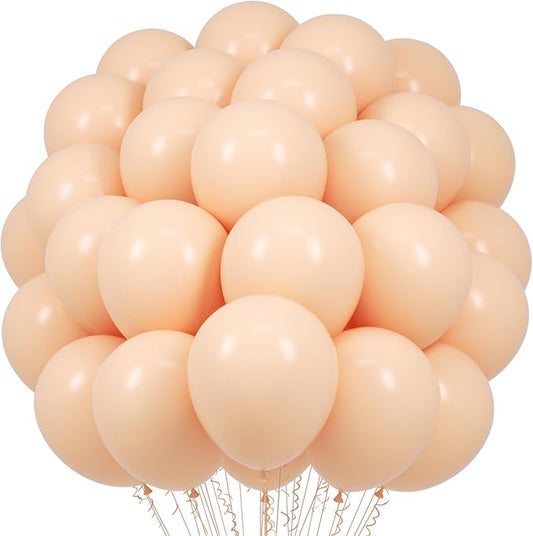Pastel Orange Balloons, 66pack 12inch Peach Latex Party Balloons for Birthday Baby Shower Graduation Wedding Gender Reveal Anniversary Party Decorations