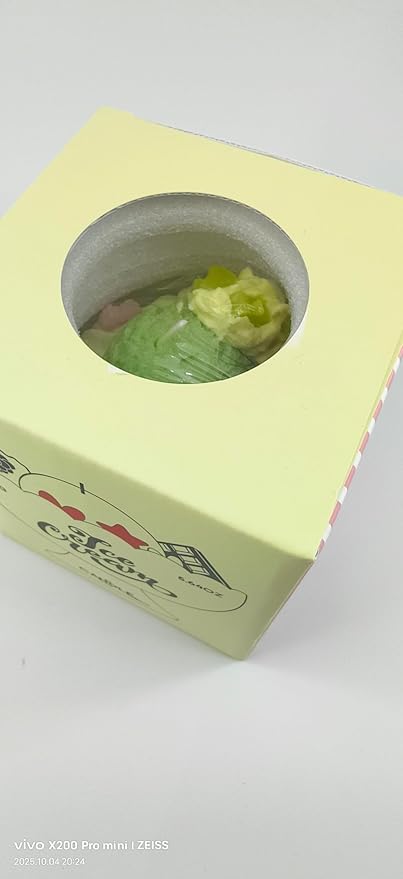 Generic Ice Cream Aromatherapy Candles, Glass Goblet, Decorative Dessert Shape, Fruit Fragrance, Christmas Birthday Festival Gift (Iceberg Moss)