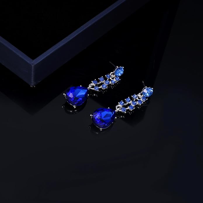 Kamirola Tiaras and Crowns for Women,Tiaras Earrings Necklace, Crystal Bridal Jewelry Set（TR83