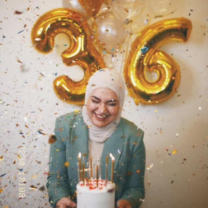 40 inch Gold Number Balloon Giant Foil Helium Balloons Gold Number 6 Balloon for 6th Birthday Party Anniversary Decorations Supplies