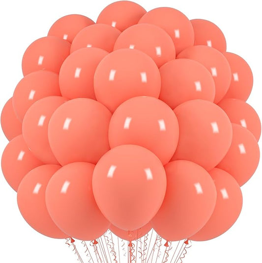 Coral Red Balloons, 66pack 12inch Pastel Red Latex Party Balloons for Birthday Baby Shower Graduation Wedding Gender Reveal Valentine's Day Christmas Party Decorations