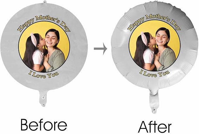 DIYKST Custom 18" Balloons with Logo Personalized Balloon with Photo Text Face on Balloon Design Your Own Balloons