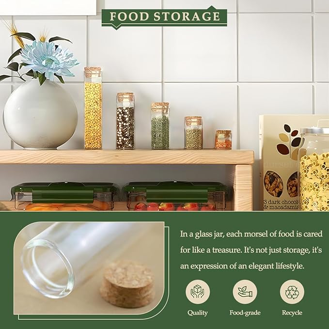 JIUYUE Test Tube,Miniature Bottles,Mini Glass Bottles.(0.74 Oz,50 Pcs)