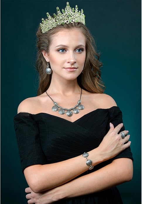 VELSCRUN Birthday Tiara Crowns for Women Girls Crystal Birthday Girl Headband Sash Elegant Princess Crown Happy Birth Party Decorations Women Sisters Birth Gift Hair Accessories