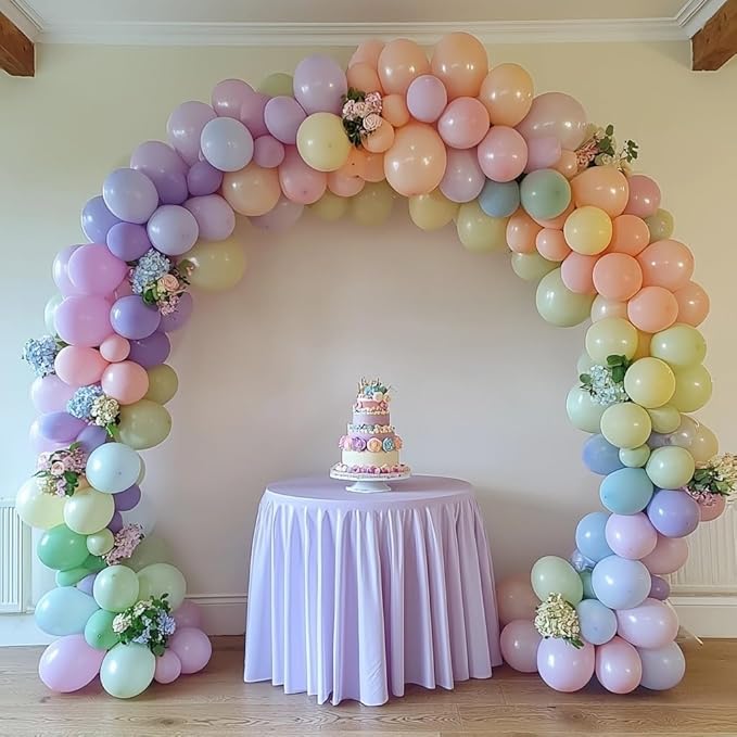 Pastel Balloons, 60 Pack 12 inch Latex Party Balloons Helium Multicolor Macaron Balloons for Pastel Rainbow Birthday Party Decorations Bridal Shower Wedding Decoration