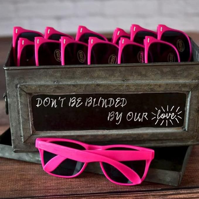 Pibupibu Neon Colors Party Favor Supplies Unisex Sunglasses Pack of 8