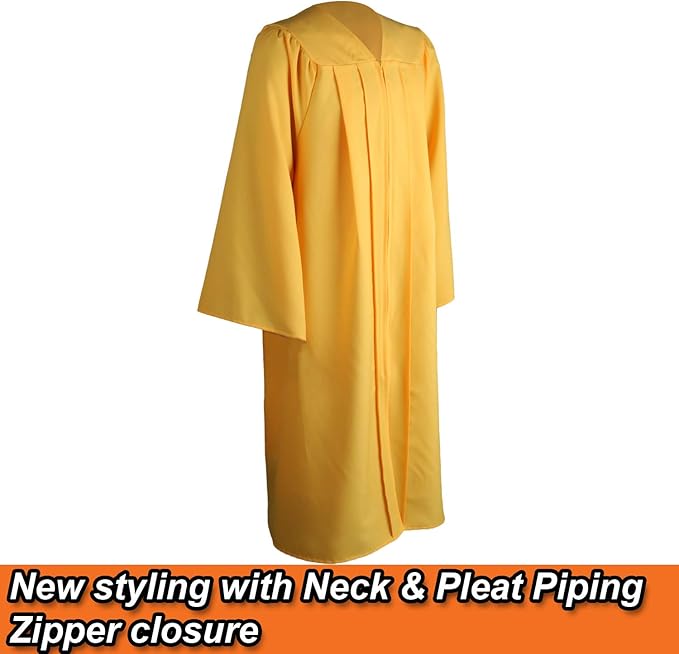 OSBO GradSeason Matte Graduation Cap and Gown 2025 Set with Tassel for High School & College 10 Colors