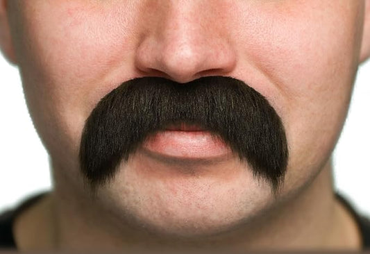 Self Adhesive Fake Mustache, Novelty, Walrus False Facial Hair for Adults, Costume Accessory for Halloween