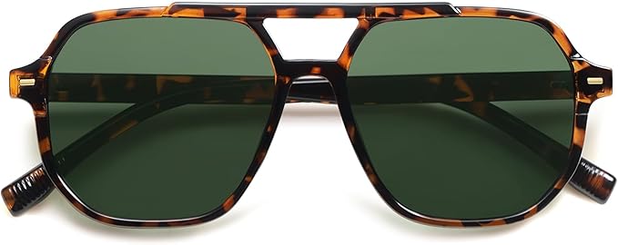 SOJOS Retro Trendy Aviator Polarized Sunglasses Men Women Vintage 70s Square Stylish Frame Sun Glasses SJ2283