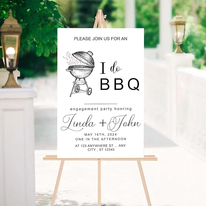 I Do BBQ Welcome Sign, I Do Bbq Engagement, Bbq Couples Shower Decor, Bbq Rehearsal Dinner, Bbq Engagement Party, I Do BBQ Decoration, BBQ Welcome Sign, Printed I Do Barbeque Sign