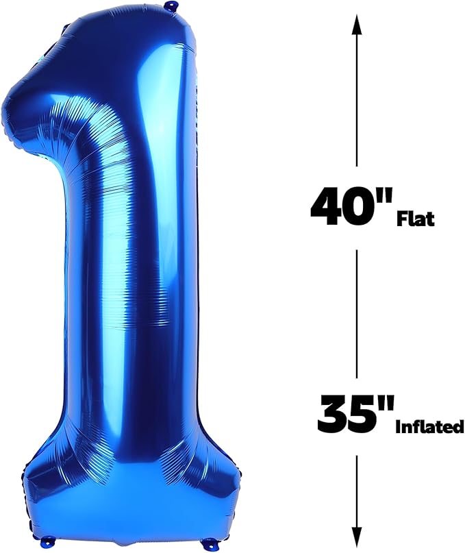 Navy Blue Jumbo Number 19 Balloon 40 Inch, Boy Girl 19 Birthday Supplies, Foil Helium 19 Birthday Giant Balloon, Mylar Blue Number Balloons Anniversary Decorations
