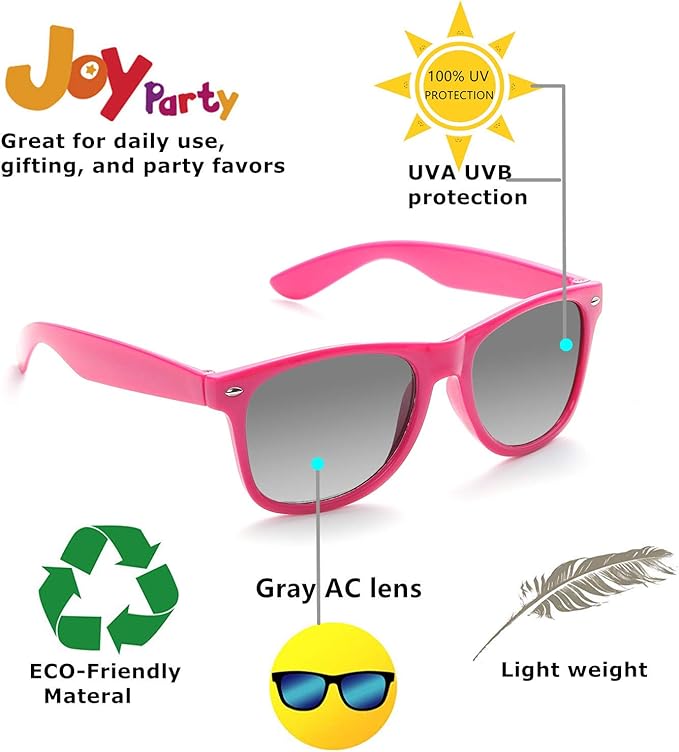 Eyegla Sunglasses Bulk Adults Party Sunglasses 80s Glasses Shades for Party Favors 8/10/20/30Pack