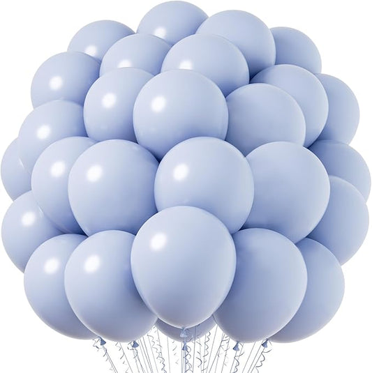 Dusty Blue Balloons, 66pack 12inch Slate Blue Latex Party Balloons for Wedding, Birthday, Graduation, Bridal Shower, Baby Shower, Gender Reveal, Anniversary Party Decorations