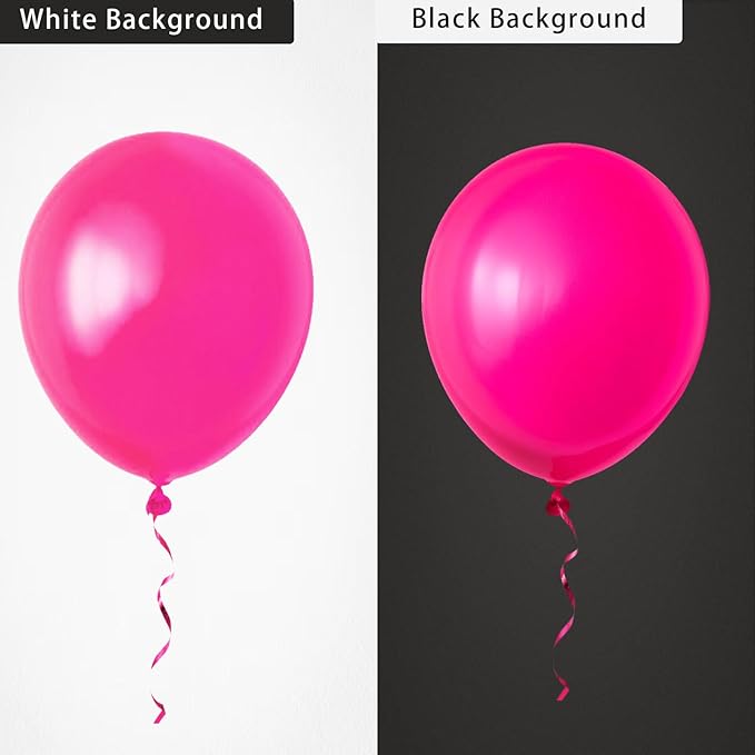 Hot Pink Balloons 145 pcs Magenta Fuchsia Balloons Different Sizes of 18 12 10 5 Inch Balloon Arch Kit Balloon Garland for Valentine's Day Princess Party Decorations