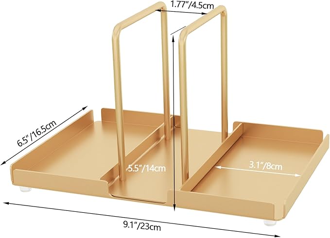 Gold Napkin Holder for Table, Metal Napkin Storage with Salt and Pepper Shakers Caddy for Dining Table Decor