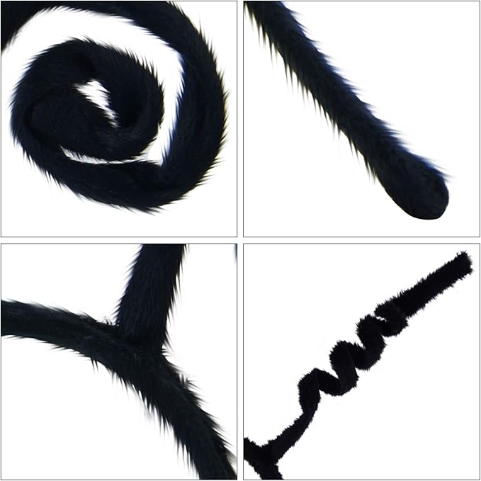 Coopay 8 Pack Butterfly Antenna Headband Snail Headband Alien Hairband Butterfly Hair Accessories Black Velvet Hairband for Halloween Party Costume Cosplay Dress Up Pretend Play Accessory