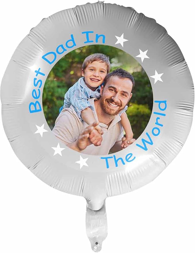 DIYKST Custom 18" Balloons with Logo Personalized Balloon with Photo Text Face on Balloon Design Your Own Balloons