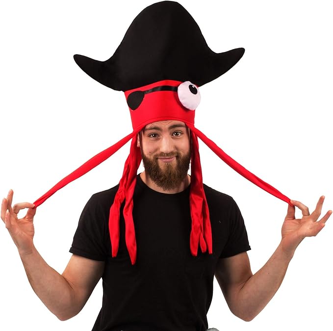 Funny Party Hats Squid Hat - Funny Fun and Crazy Hats in Many Styles