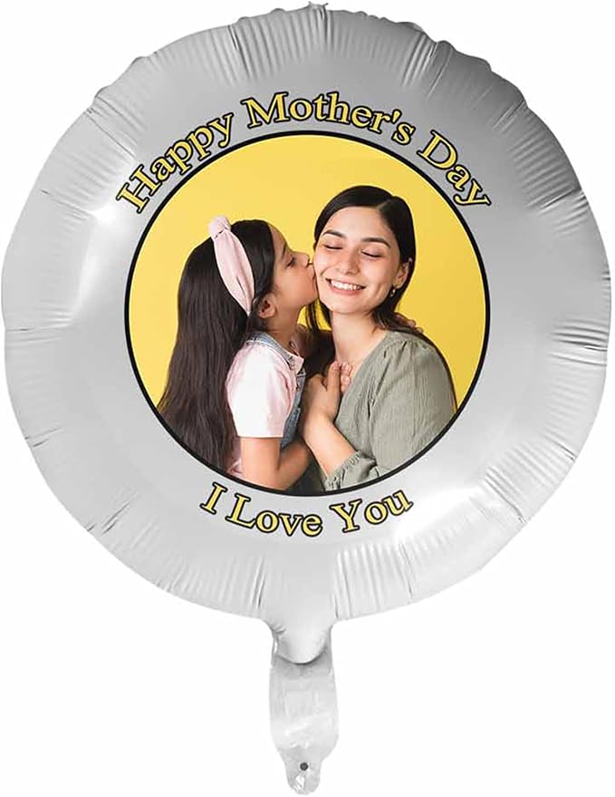 DIYKST Custom 18" Balloons with Logo Personalized Balloon with Photo Text Face on Balloon Design Your Own Balloons