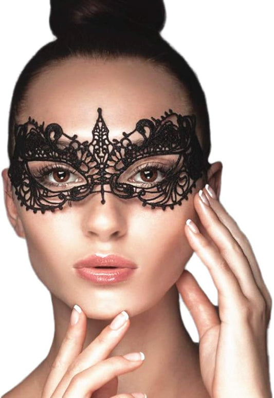 Exlinonline Lace Masquerade Mask Elastic,Fit for Adult,Soft Gentle Material,Specially For Costume,Thememed Party