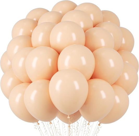 Blush Balloons, 66pack 12inch Nude Latex Party Balloons for Graduation, Wedding, Birthday, Bridal Shower, Baby Shower, Boho Theme Party, Anniversary Party Decorations