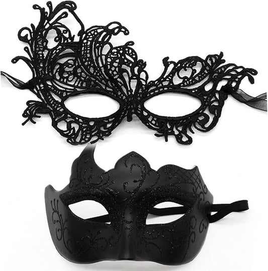 Masquerade Masks for Women Men Couple Lace Eye Mask for Venetian Carnival Halloween Party Ball Prom Costume Mardi Gras