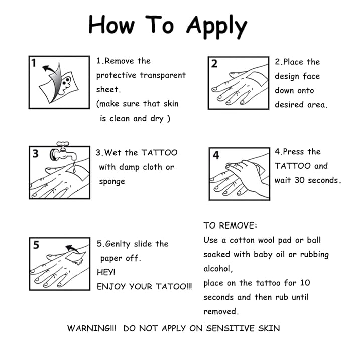 60 Pcs Dragon Temporary Tattoos for Boys Kids, 10 Sheets Dragon Tattoos for Boys Children Birthday Party Supplies Gifts Decoration