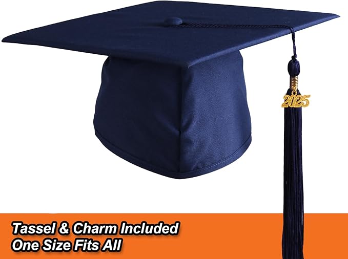 OSBO GradSeason Matte Graduation Cap and Gown 2025 Set with Tassel for High School & College 10 Colors