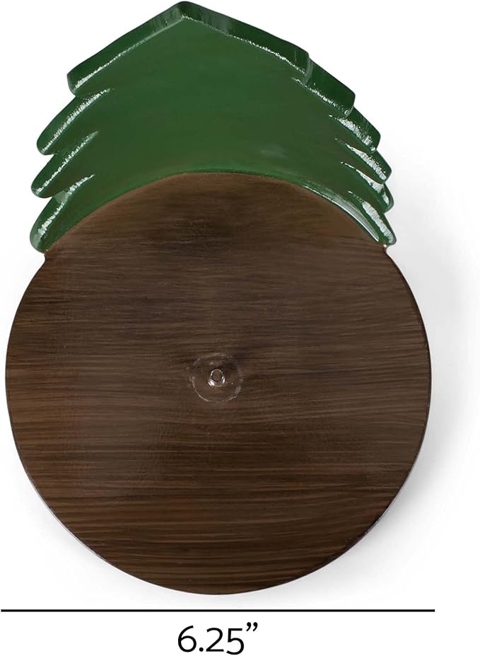 Elanze Designs Forest and Bear 12 inch Resin and Wood Paper Towel Holder