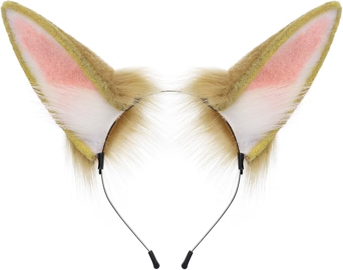 Faux Fur Plush Animal Cat Fox Ears Headband Furry Cute Headwear for Parties Cosplay Costumen Accessory