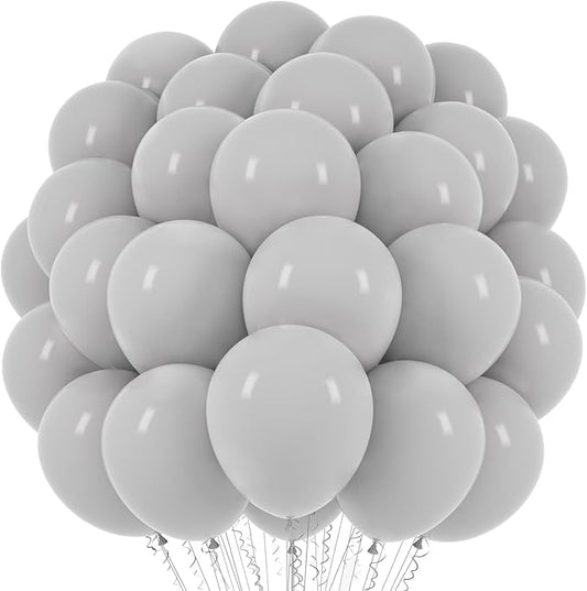 Gray Balloons, 66pack 12inch Grey Latex Party Balloons for Graduation, Wedding, Birthday, Gender Reveal, Baby Shower, Bridal Shower, Anniversary Party Decorations